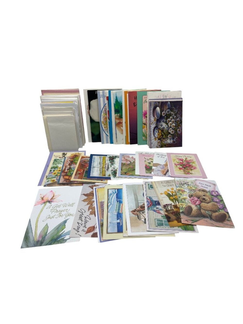 Assorted Greeting Cards Bundle For Various Occasions - Birthday Get Well Thank Y